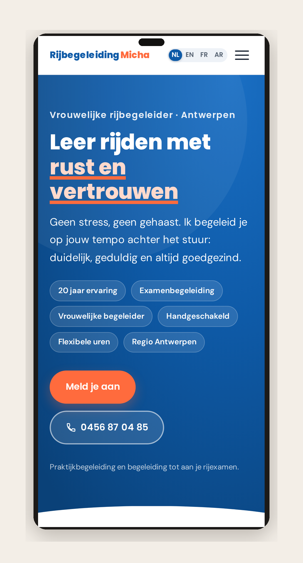 Rijbegeleiding Micha afbeelding 1